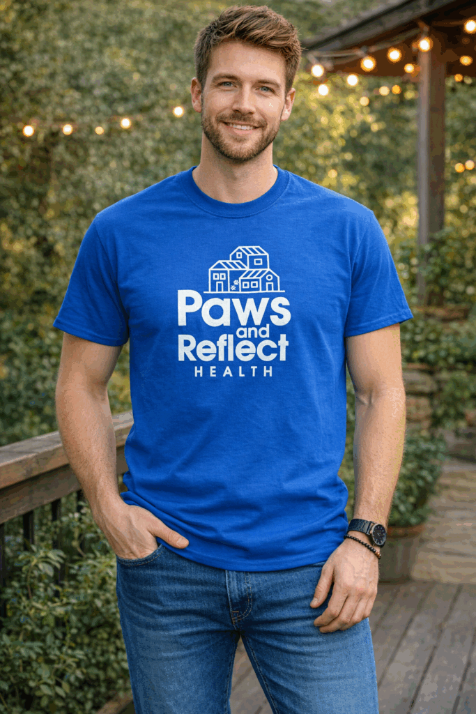 Blue Paws and Reflect Foundation House T-Shirt