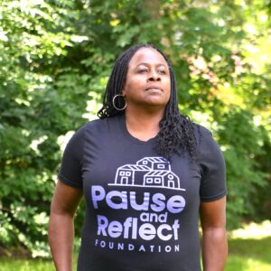 Black - Lavender Pause and Reflect Foundation House