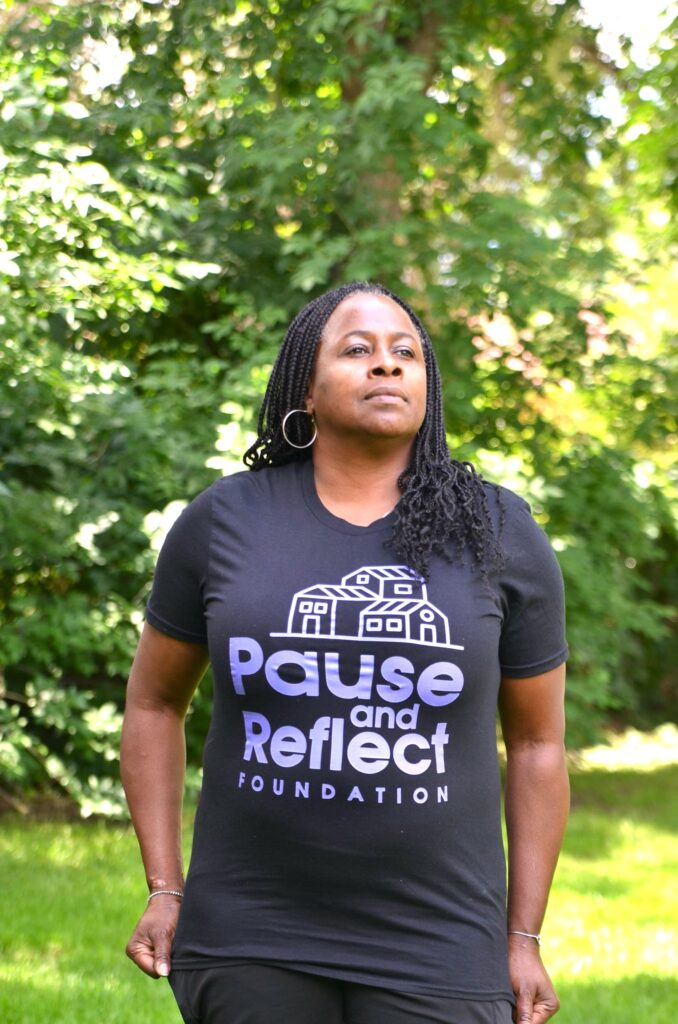 Black - Lavender Pause and Reflect Foundation House